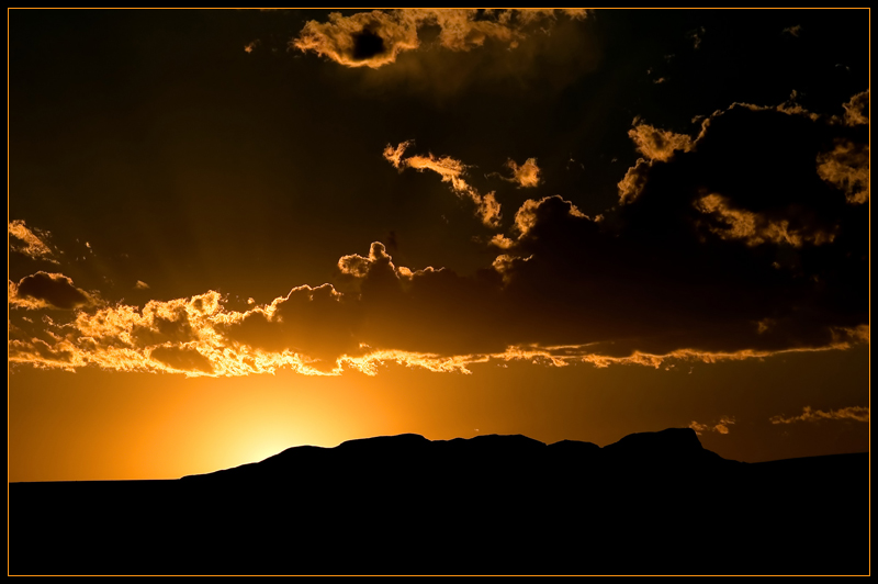Sunset at White Sands