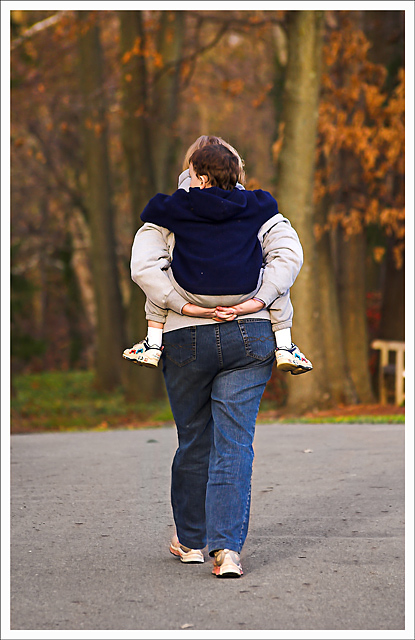 Piggy back ride