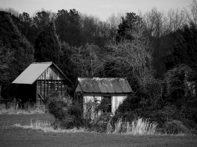 The Cabins (b&w)