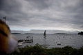 Perry watching the end of hte last regatta of the season