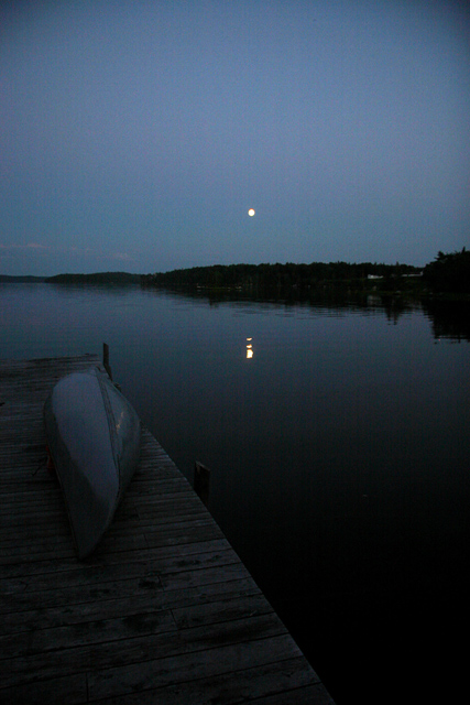 Canoe by moonlight