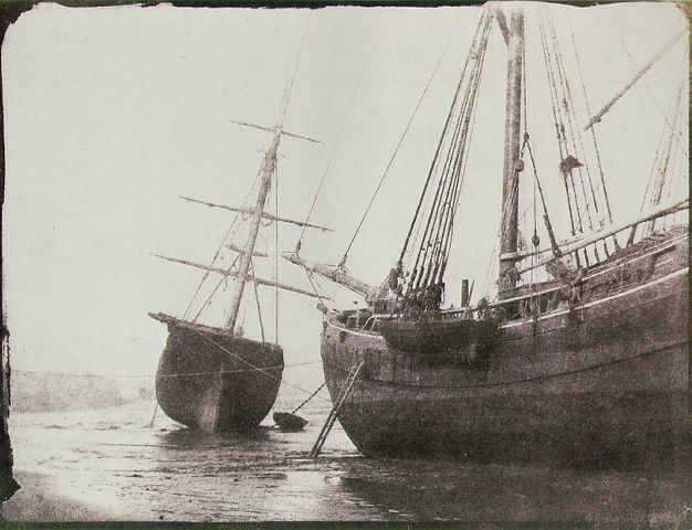 Ships at Low Tide by W.H. Fox Talbot