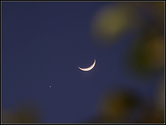 Moon & Venus Tonight - Quick Shot