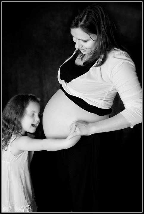 Kim and Abby at 36 weeks