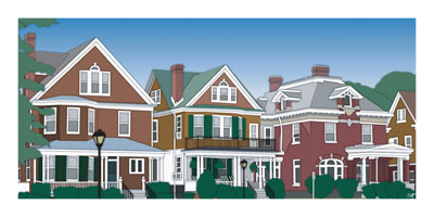 Houses on Stockley Gardens