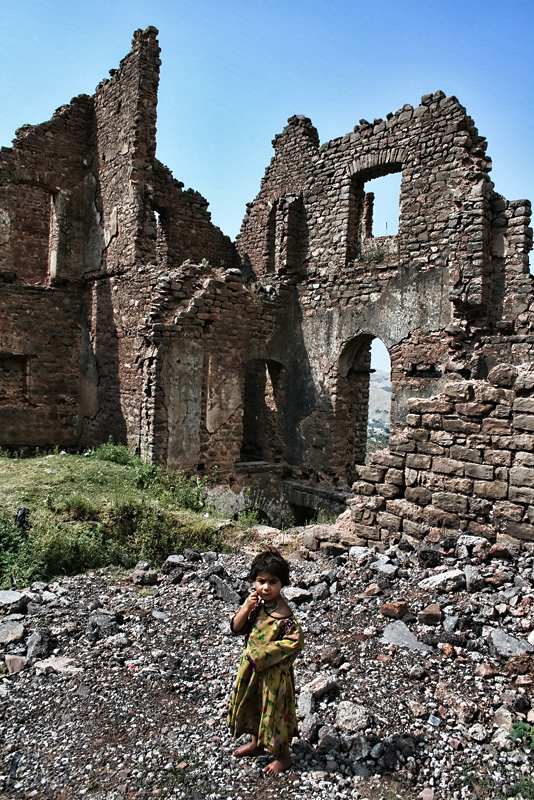 in the ruins