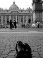 Relaxing at St. Peter's Basilica