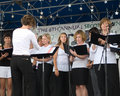 Local Chorus Entertains on the Event Stage