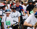 The Bikers Line Up