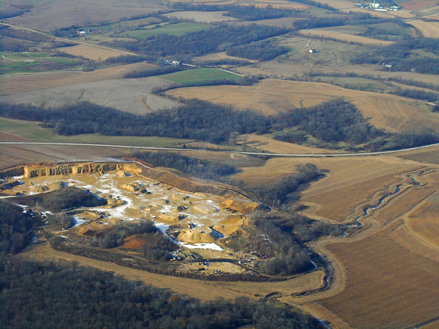 Quarry Near Lena, Illinois