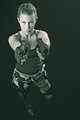 Lara Croft BW