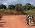 Three Village Women on the Road