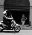 Cop on scooter