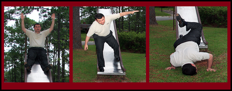 why grown men shouldn't slide