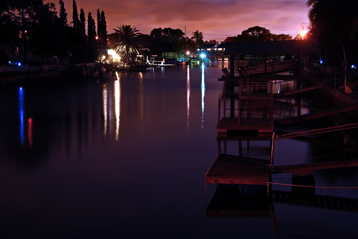 docks at night