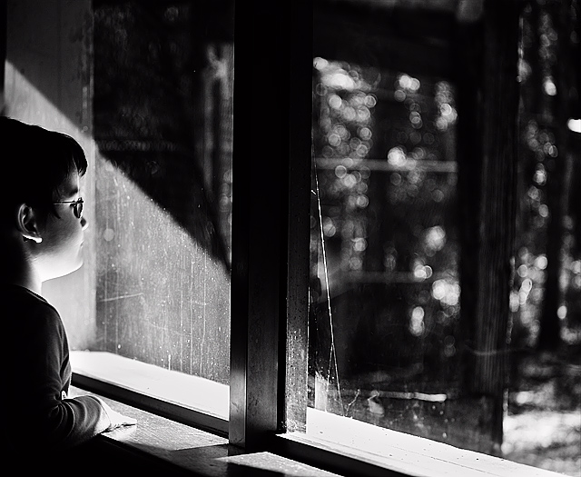 Odin at window