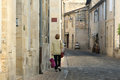 Shopper on St. Emilion Street