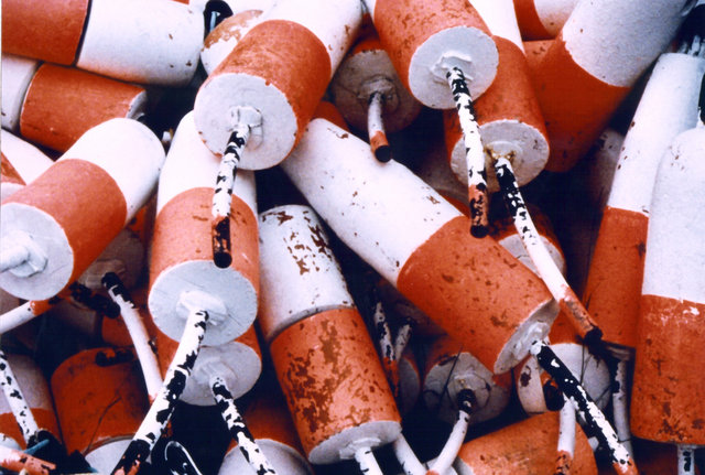 Red and White Floats