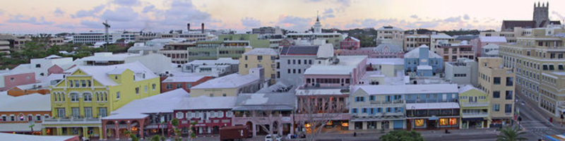 Panorama of Hamilton Bermuda at Dawn