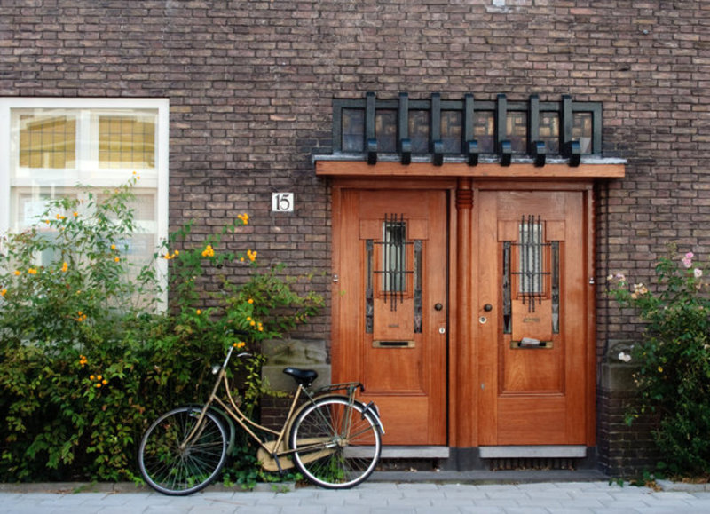 Bicycle and Double Door