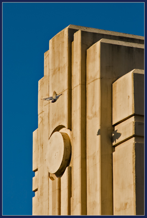 Deco Bridge with Pigeon