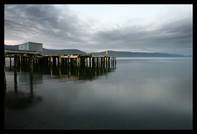 An old pier in north Iceland