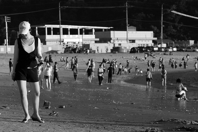 not quite the beach type