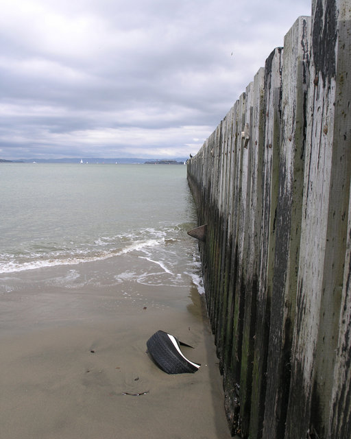 Tire on the Beach