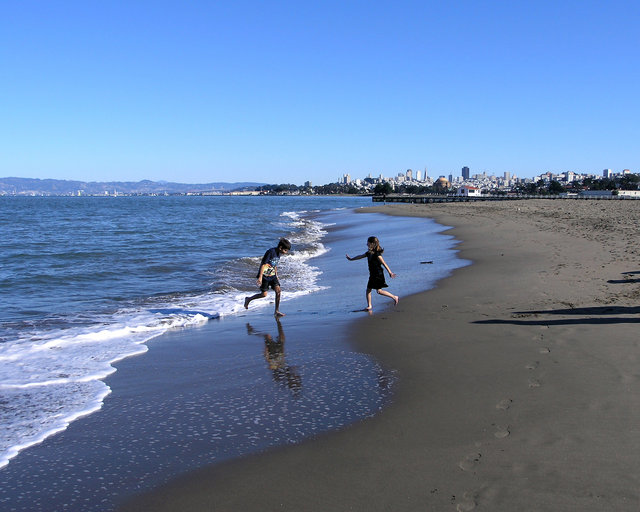 Children on the Beach, San Francisco