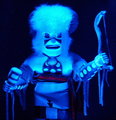 Great White Buffalo Kachina In Blue Pen Light