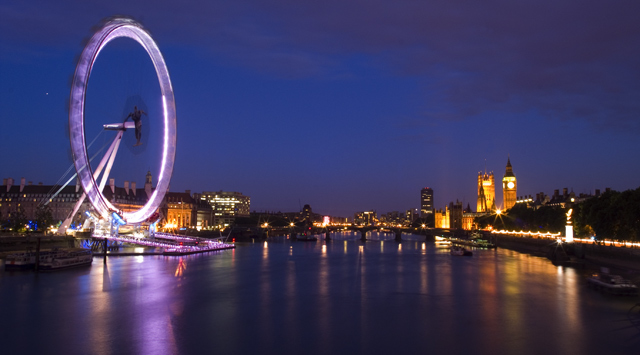 View down the River Thames