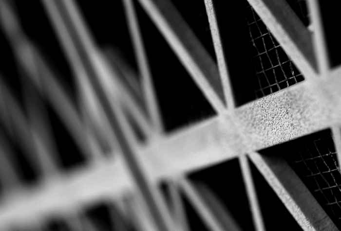 Abstract Grate in b&w