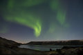 Northern Lights by Lake Kleifarvatn