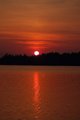 sunset in red