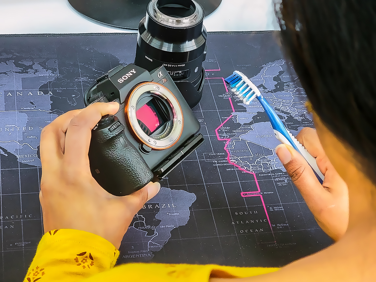 They said clean the sensor with brush but didn't say what paste to use
