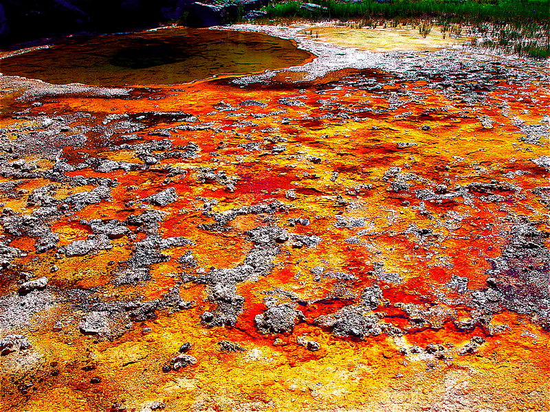 Yellowstone orange stone