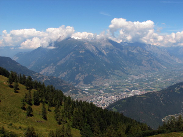 Martigny, Switzerland from Bovine, Switzerland