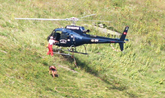 Swiss Helicopter Hovering