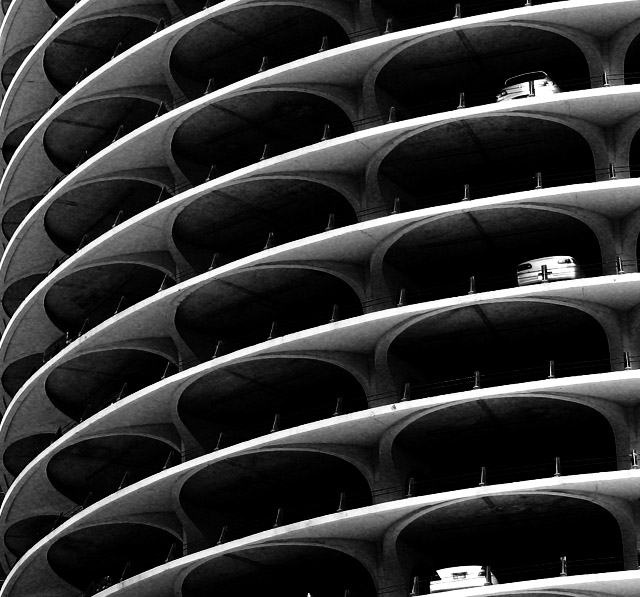 Curvy Parking Deck (B&W II)