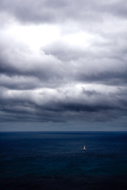lone yacht