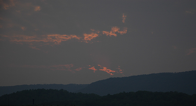 sunset on I65