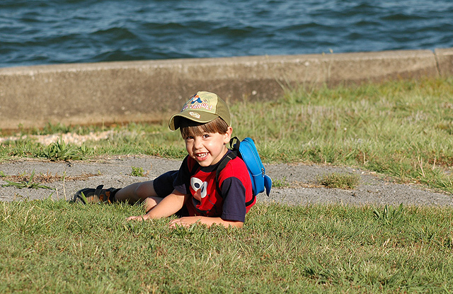 Posing in the park
