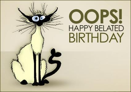 Belated Birthday - OOPS