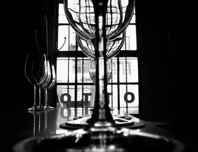 glass b/w 2