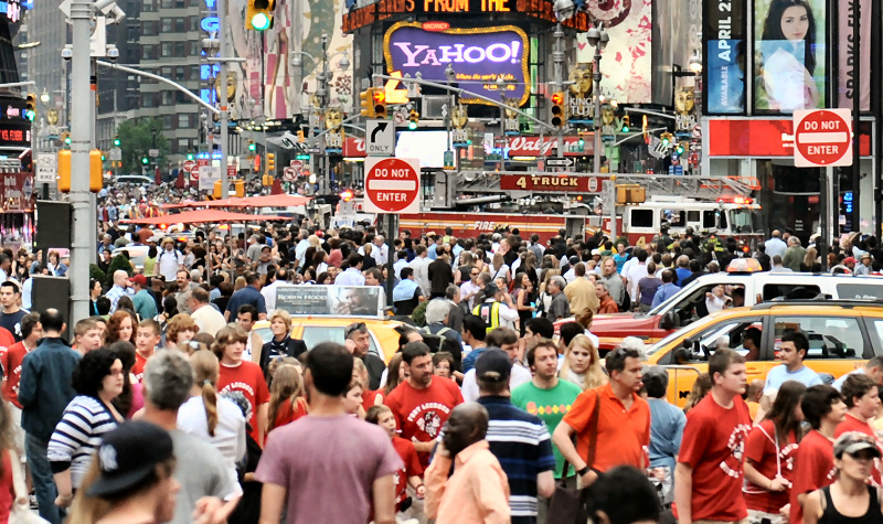 May Day Crowd, NYC, 2010
