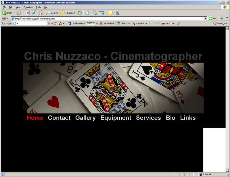 Screenshot of www.chrisnuzzaco.com
