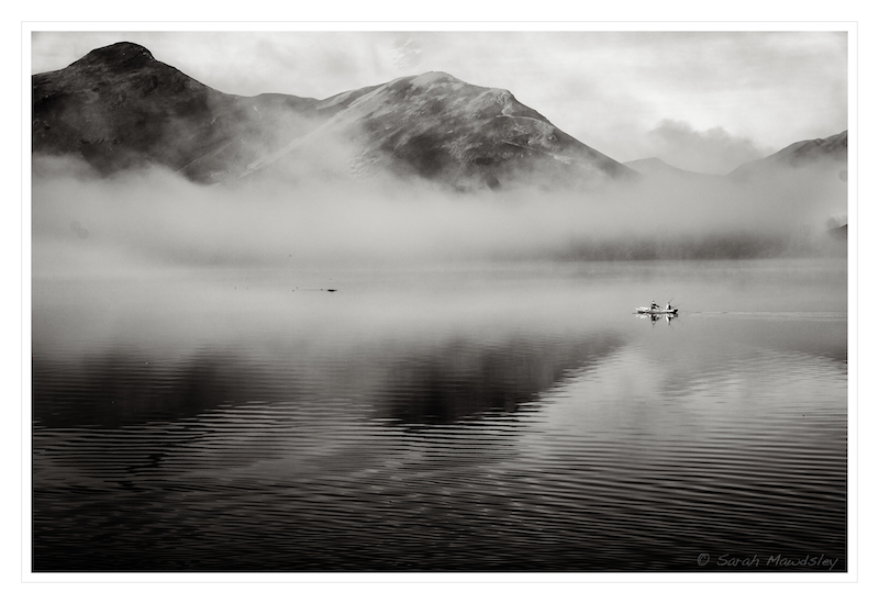 In the misty morning