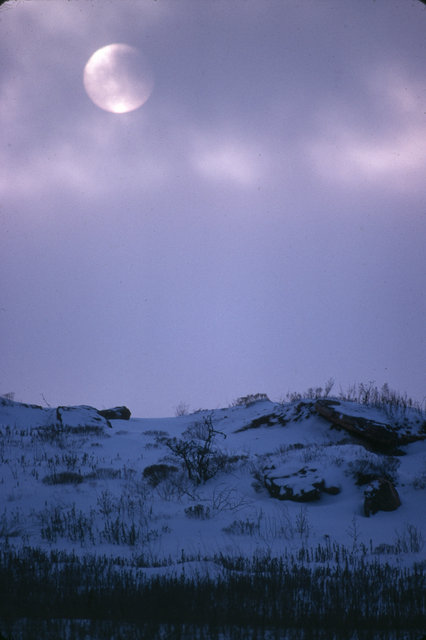 Snowy Sunset