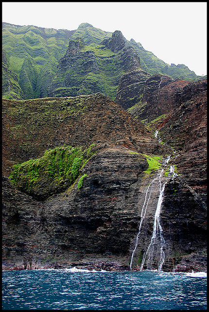 Waterfall on the Nepali Coast