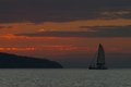 Malawi - sailboat in the sunset